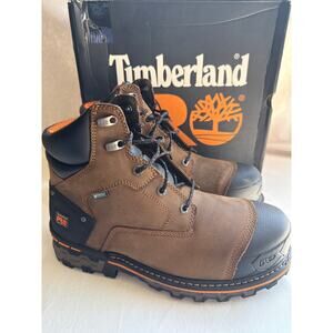 Timberland PRO Work Boots 6" Boondock Men 11.5W Waterproof Leather Comp Toe